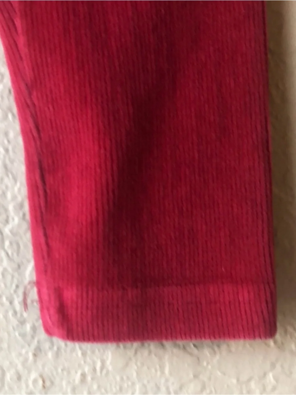 Gymboree Pants Girls Vintage Y2K Leggings Elastic Waist Red Corduroy Small 3 Yrs